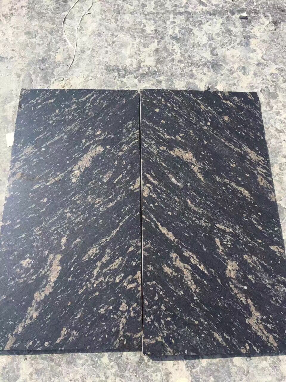 Best Black Granite With Brown And Red Vein Tile